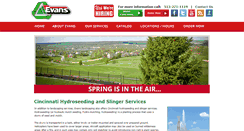 Desktop Screenshot of cincinnatihydroseeding.com